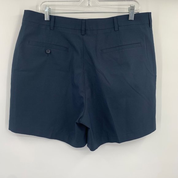 Roundtree & Yorke Navy Blue Work Play Perform Flat Front Men's‎ Shorts Size W36 - Picture 8 of 8